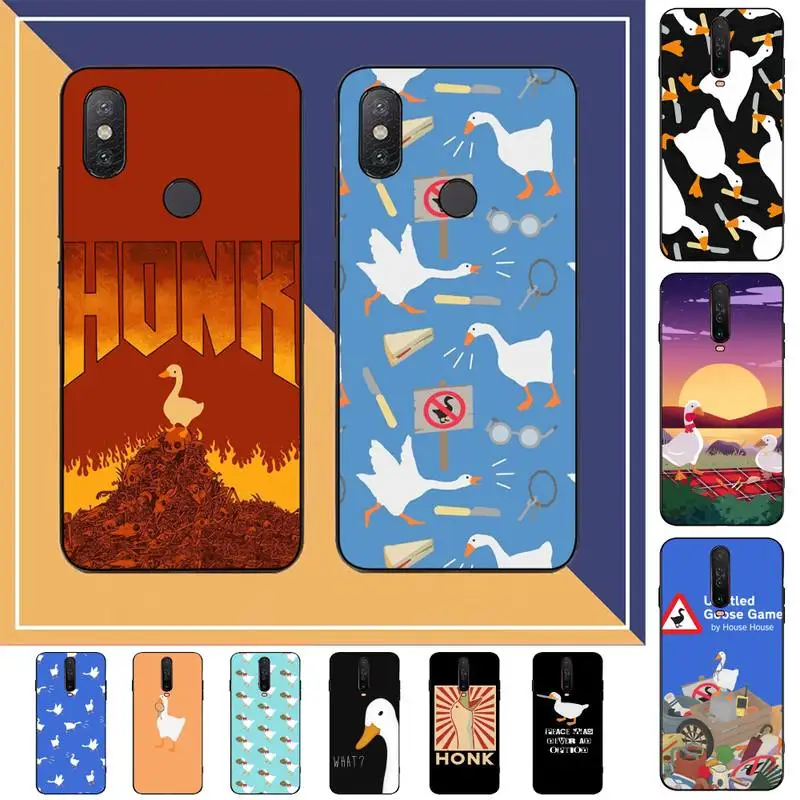 

Cartoon Cute Goose Game Phone Case for Redmi Note 8 7 9 4 6 pro max T X 5A 3 10 lite pro