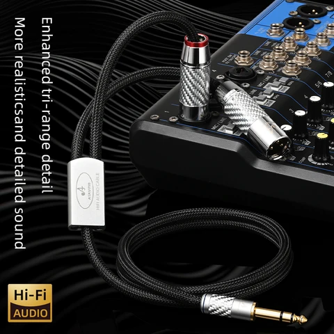 ATAUDIO HiFi аудиокабель 6.5 мм на 2XLR