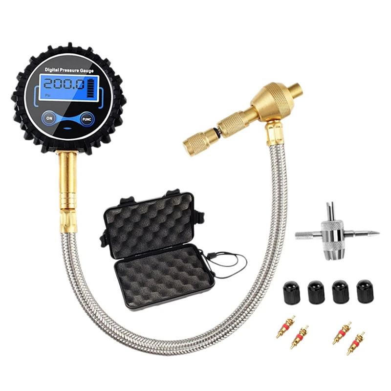 

Tire Pressure Gauge Tire Pressure Monitoring Kit, Maintenance Tool For Motorcycles Cars Off-Road Vehicles Etc