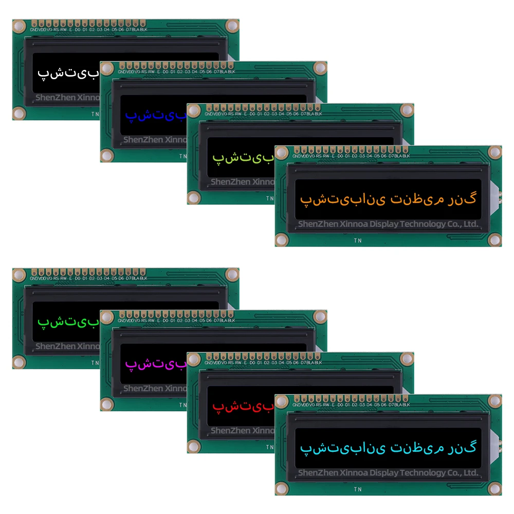 Монохромный экран 16*1 1601A Farsi BTN черная пленка белый символ ЖК-модуль монохромный