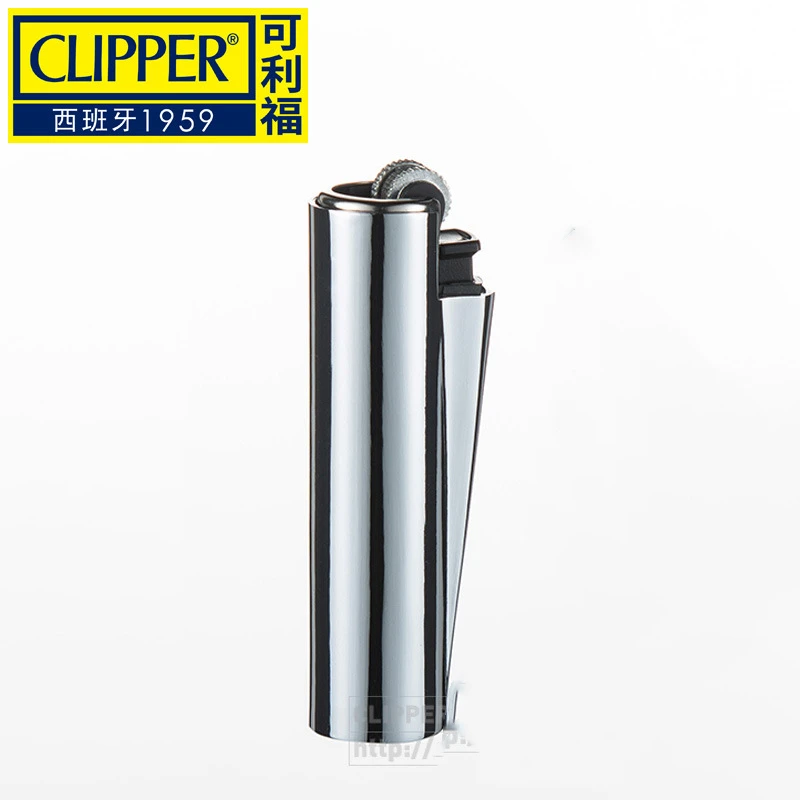 Clipper Nylon Explosion-proof Portable Grinding Wheel Inflatable Metal Butane Gas Lighter