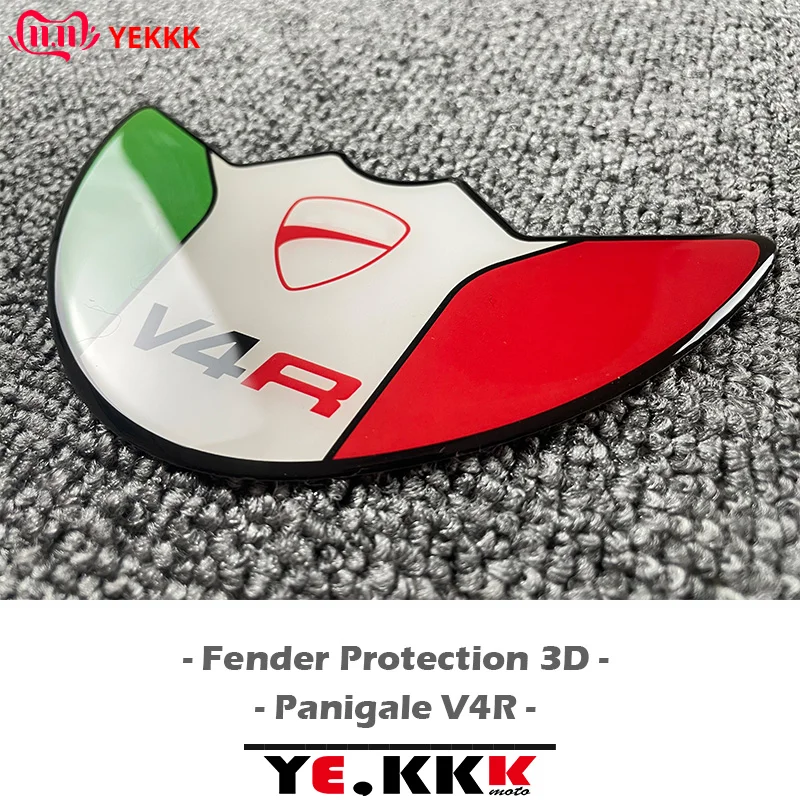 

For Ducati Panigale V4 V4R Italian Fender Protection 3D Stereo Italy Sticker Decal DUCATI Logo