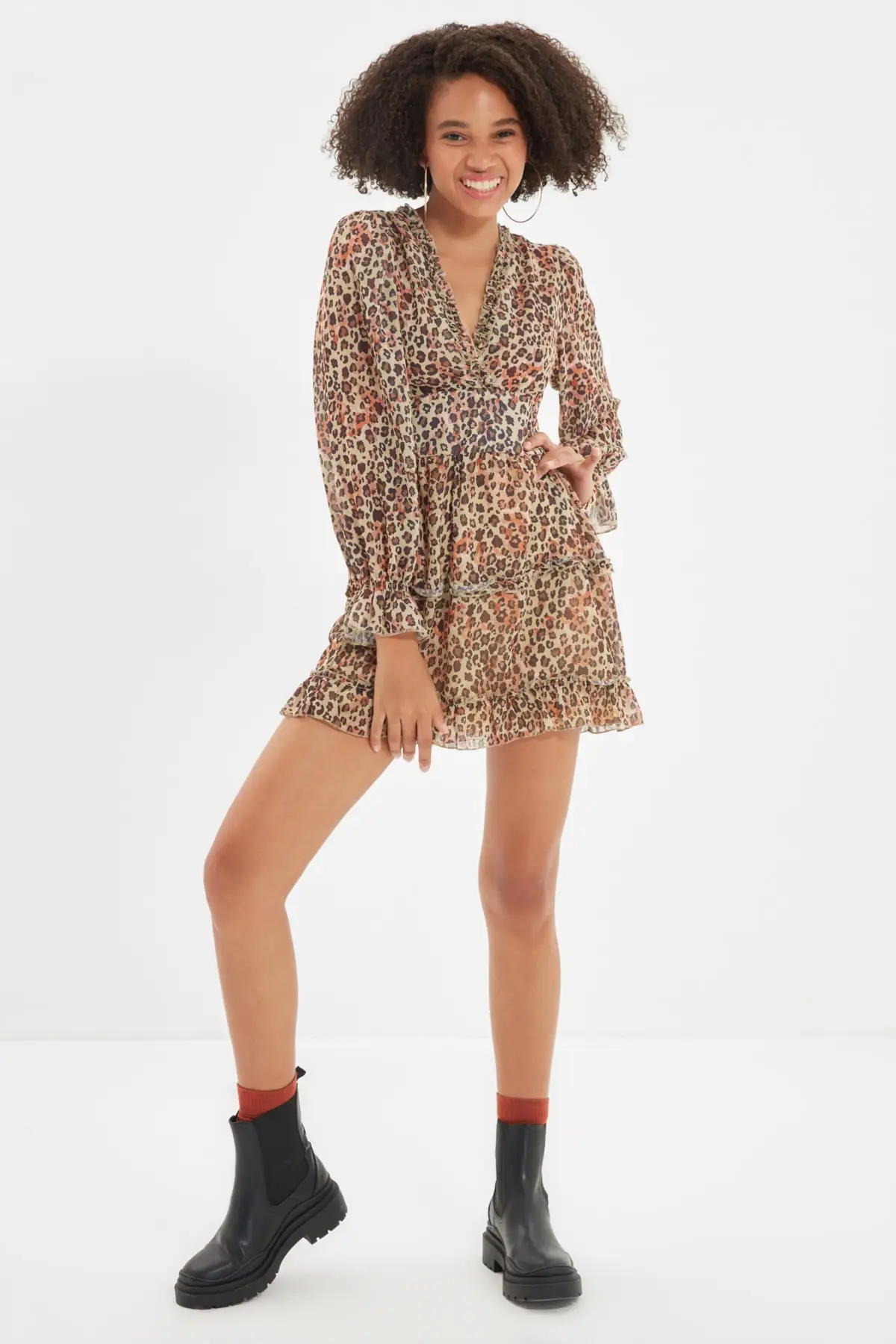 

Trendyol Flounces Dress TWOAW22EL0461