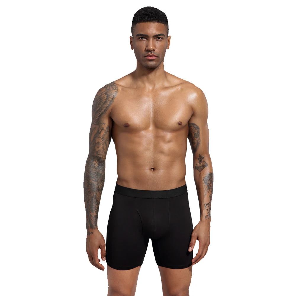 Underpanties Long Boxers Men Underwear Cotton Shorts Breathable Shorts Boxers  boxer Male Boxershorts