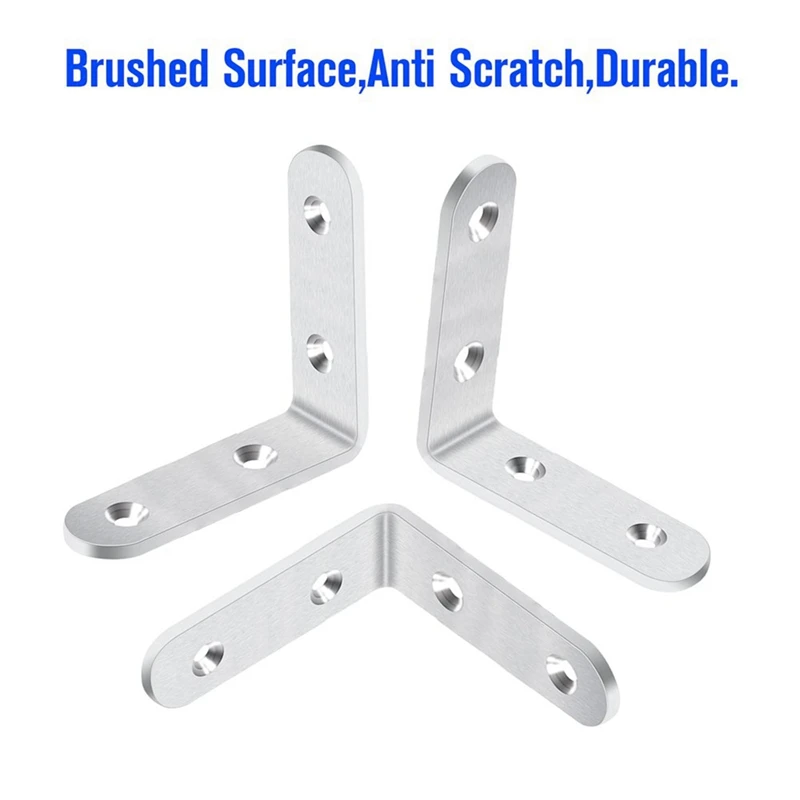 Толстый L-образный кронштейн рандомный с винтовым соединением угловой для