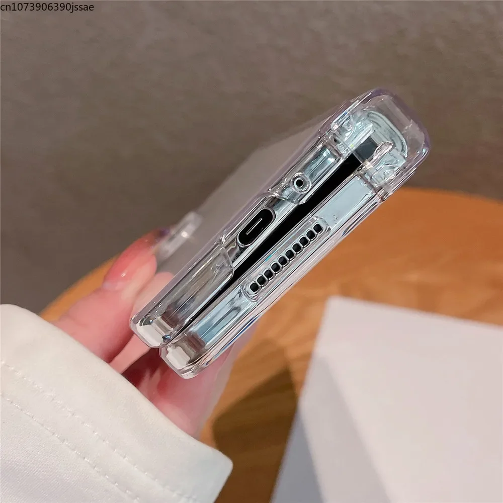 Складной чехол с 6 прозрачными петлями защита противоударный для Samsung Galaxy Z