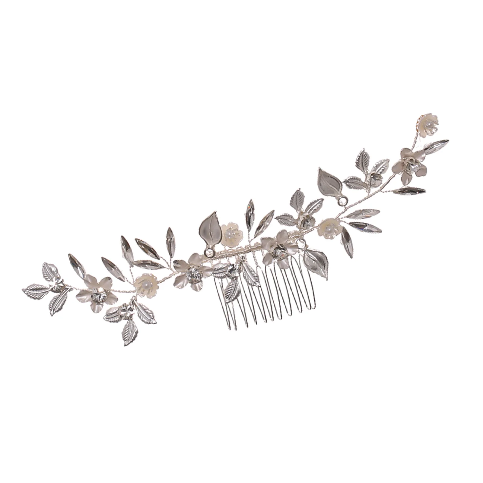 

Women's Hair Comb Headpiece Dazzling Flower Comb Barrette with Alloy for Bridesmaid Hair Decorative Ornaments