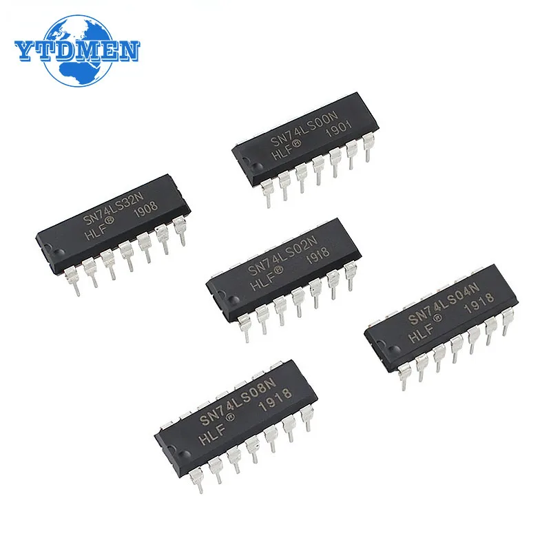 SN74LS00 SN74LS02 SN74LS04 SN74LS08 SN74LS32 DIP Logic IC, интегральные микросхемы для вычислений NAND