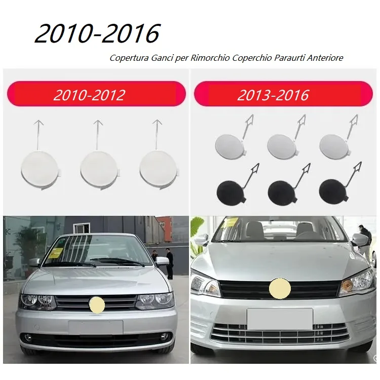 

Copertura Ganci per Rimorchio Coperchio Paraurti Anteriore for VW Jetta 2010 2011 2012 2013 2014 2015 2016