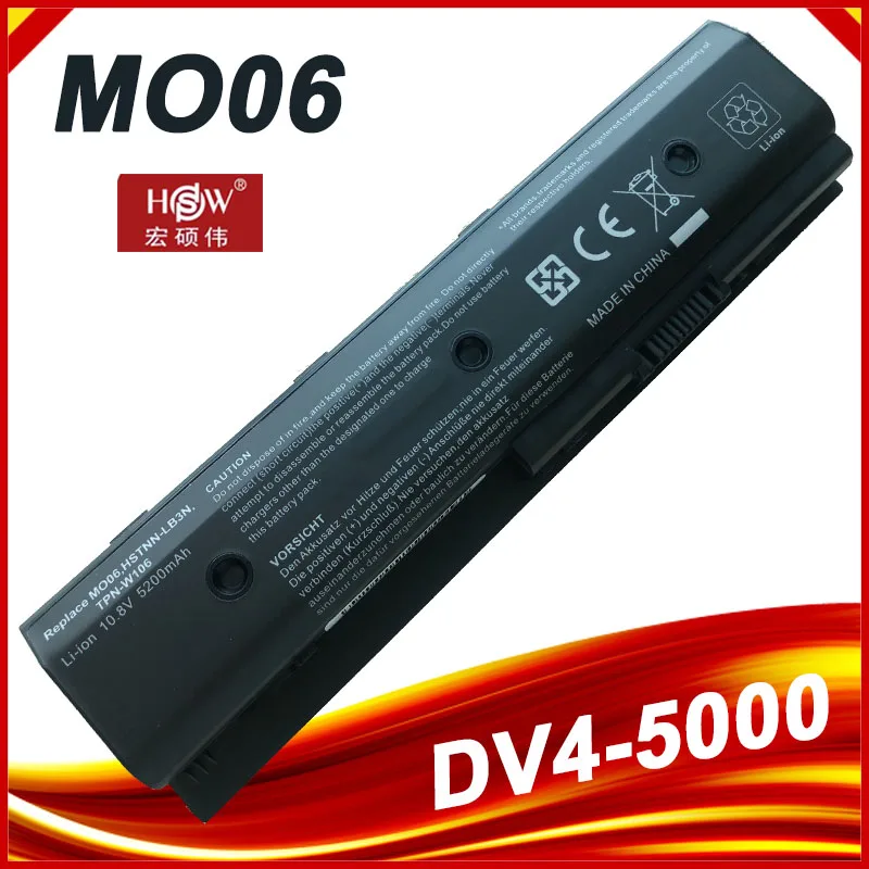 Batería para portátil HP Envy dv4-5200 dv6-7200 m6 Pavilion dv4-5000 MO06 H2L55AA