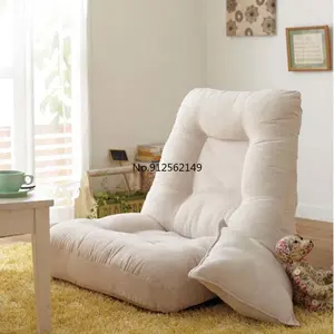 Fabric Dormitory Bed Lazy Sofa Tatami Single Comfortable Bedroom Folding Backrest Legless Bay Window Chair