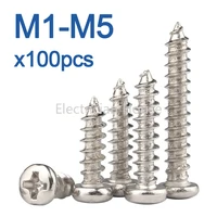 Nickel-Plated Carbon Steel Self-Tapping Screws M1-M5 AZKD