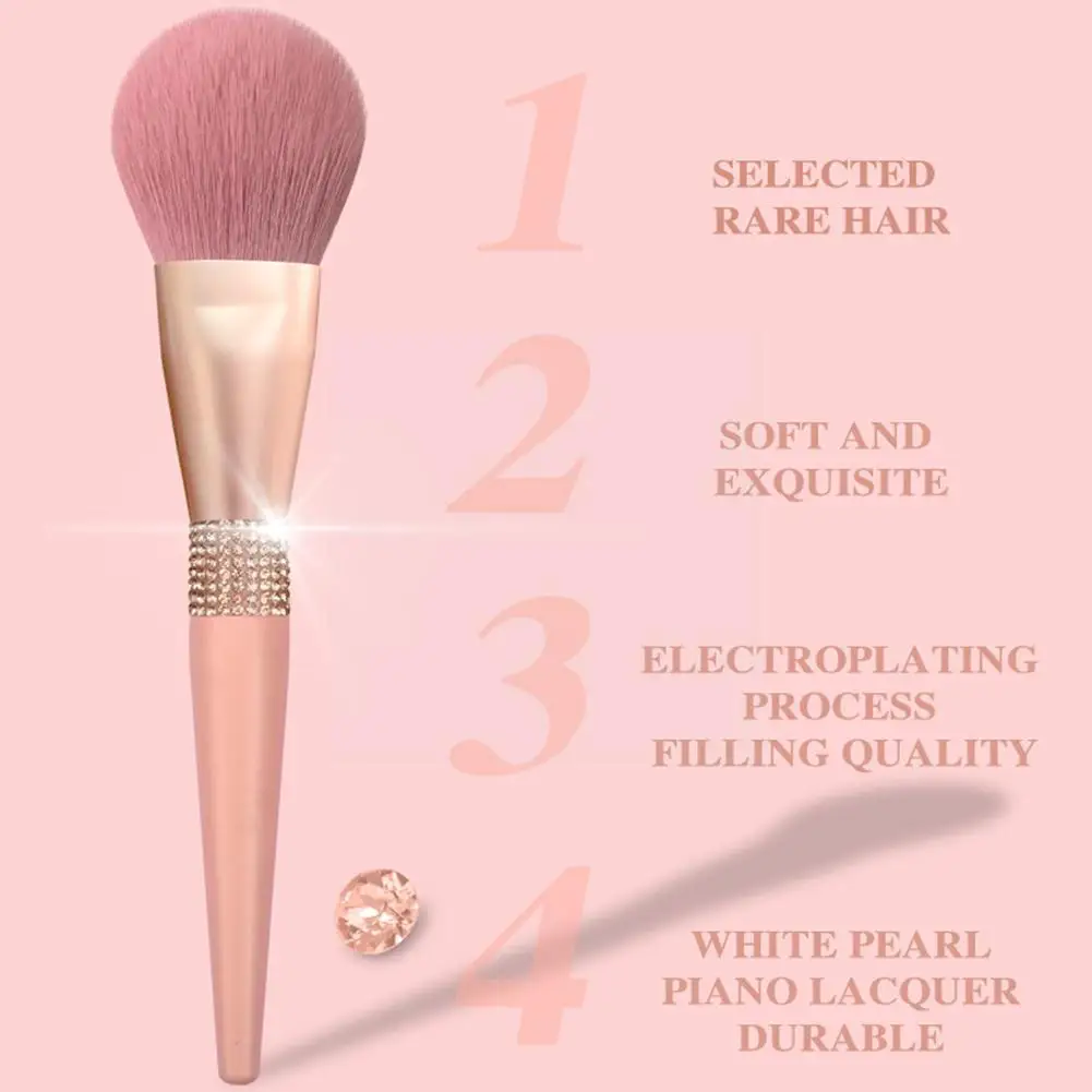 

High Quality Makeup Brushes Pink Diamond Eye Shadow Eyelash Eyebrow Foundation Cream Powder Blush For Women Make Up Accesso J8X7