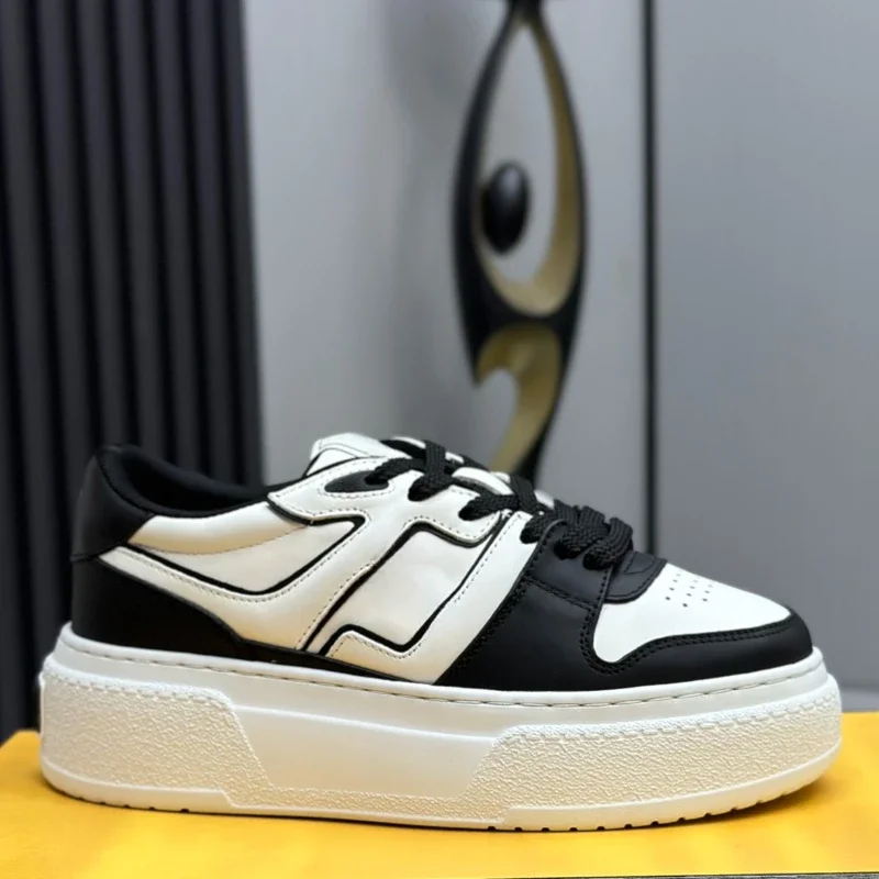 Высококачественная Новинка 2024 модная женская повседневная обувь из воловьей