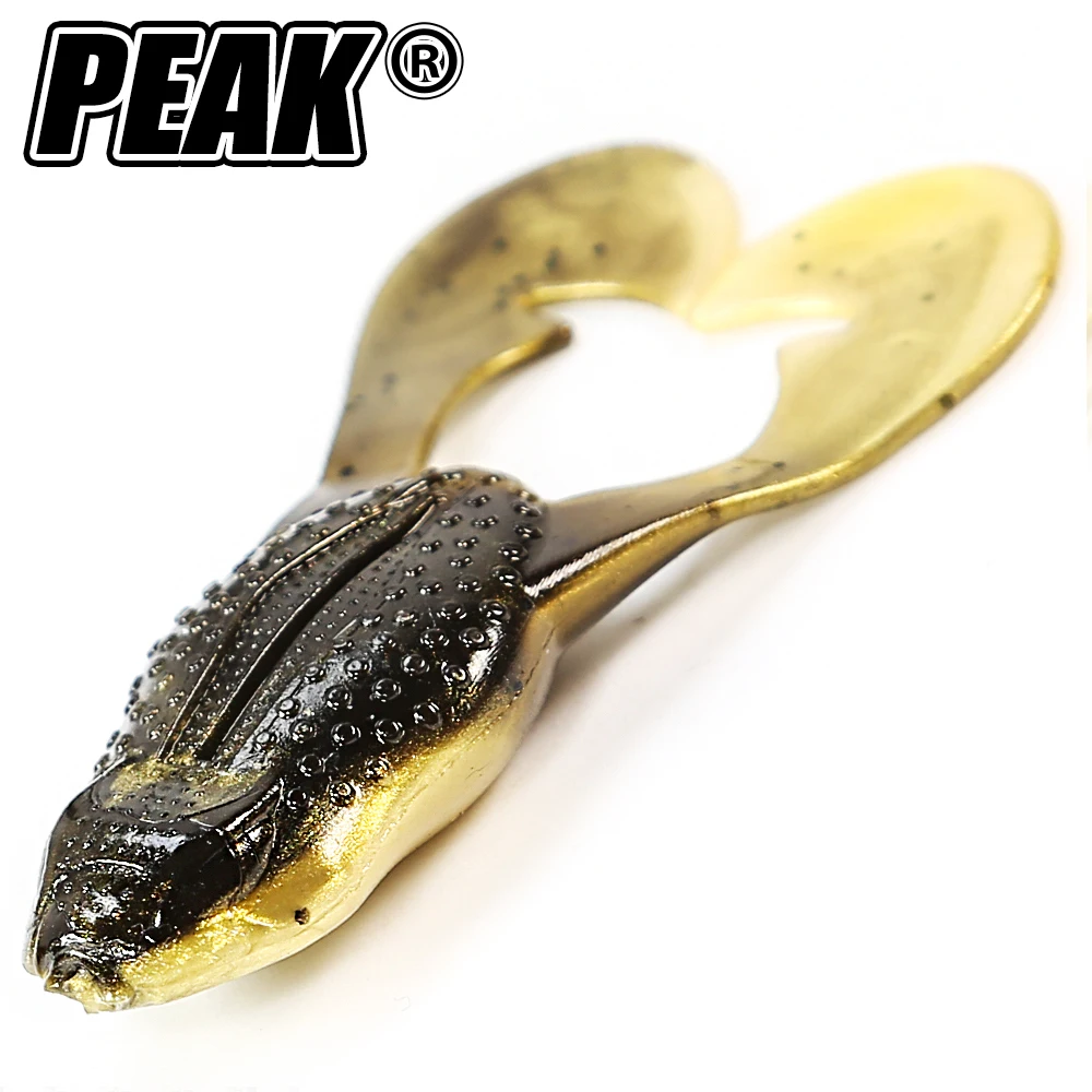 

PEAK Frog Type Topwater Lure Silicone Thunder Fishing Lure Double Propeller Soft Bait Artificial Wobbler For Fishing