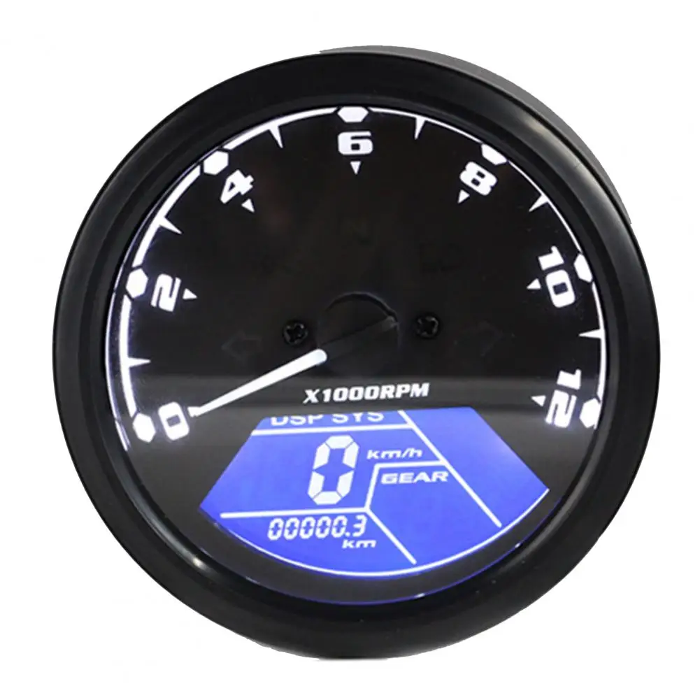 

Odometer for 12V Motorcycles Speedometer Tachometer LCD Screen Modified Gauge 12V Oil Meter LED for Motorcycles