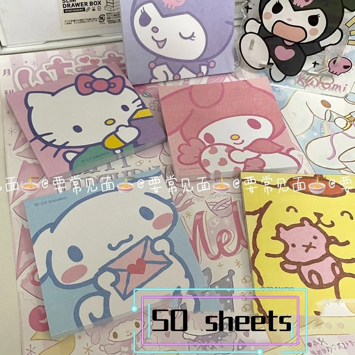 Милые блокноты Hello Kitty Chinamoroll Melody Kawaii Мультяшные записные книжки для студентов