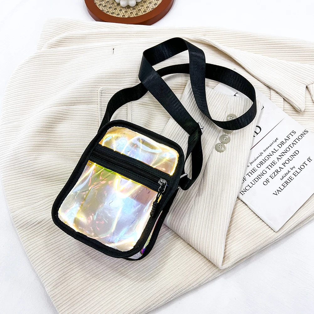 

Women Laser Small Shoulder Crossbody Bag Street Fashion Simple Shoulder Bag Summer PVC Messenger Purse Coin Purse For 2022 New