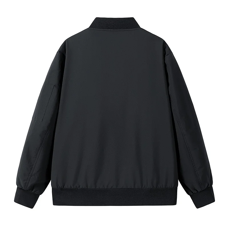 Мужская Длинная ветровка в Корейском стиле повседневная черная большого размера