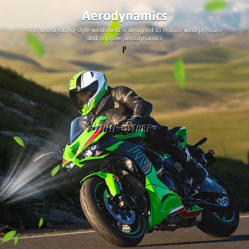 3-цветное новое лобовое стекло мотоцикла аэродинамическое ветровое для Kawasaki Ninja