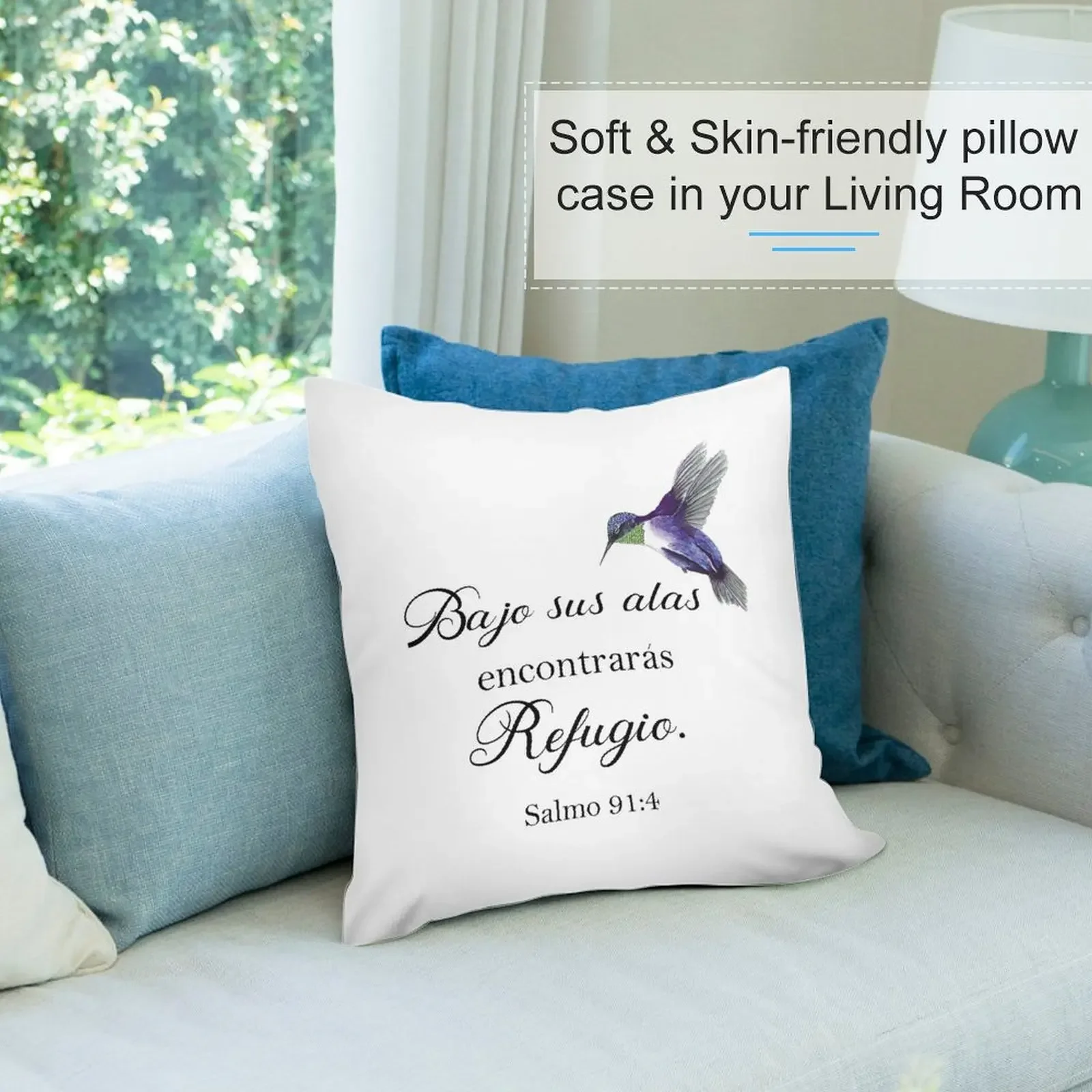 Декоративная подушка Bajo sus alas encontraras refugio