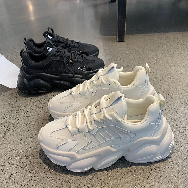 Women Chunky Sneakers Ladies Casual Shoes Fashion   Female Thick Sole Sport  Big Size  Zapatos De Mujer