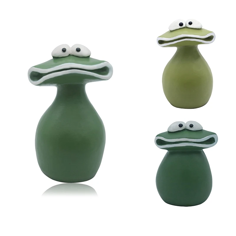 Frog Statue Resin Big Mouth Statues Waterproof Handmade For Garden Home Decoration Funny Yards Decorations Easy Install S