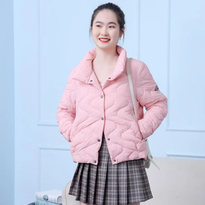 

Тонкая хлопковая парка для женщин, Студенческая куртка, осенне-зимняя одежда, новинка, 2023 г.