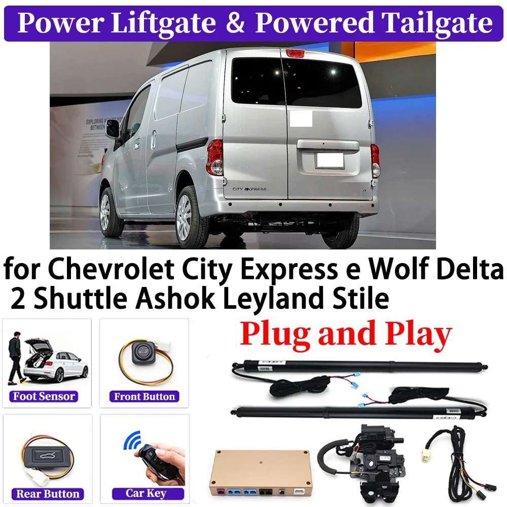 Фото Для Chevrolet City Express e Wolf Delta 2 Shuttle Ashok Leyland Stile Автомобильная автоматическая задняя дверь с электроприводом Smart Auto Электрическая задняя дверь №1
