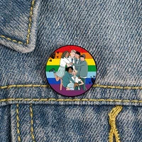 heartstopper nick and charlie music pride pin custom vintage brooches shirt lapel teacher bag badge pins for lover girl friends