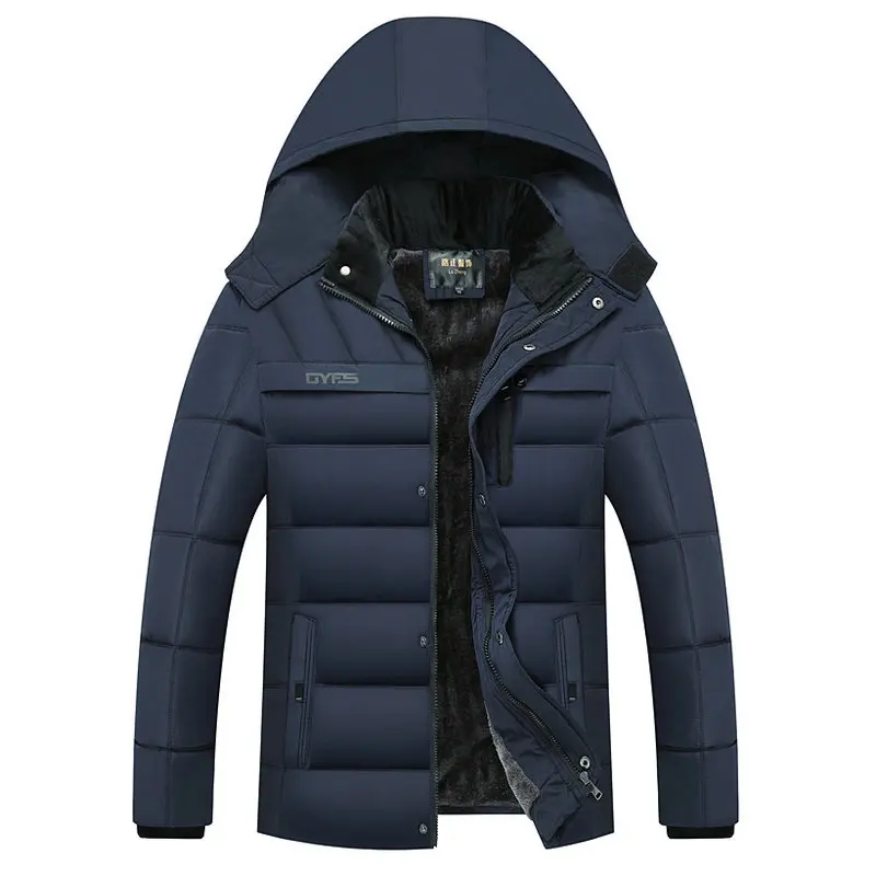 Parka Men Coats 2022 Winter Jacket Men Thicken Hooded Waterproof Outwear Warm Coat Fathers' Clothing Casual Men's Overcoat