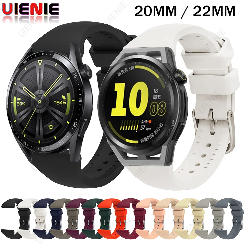 

Silicone Strap band For Huawei Watch GT3 GT 3 GT2 42mm 46mm Smart Watch Huawei Watch GT Wristband Replacement Wrist Strap correa