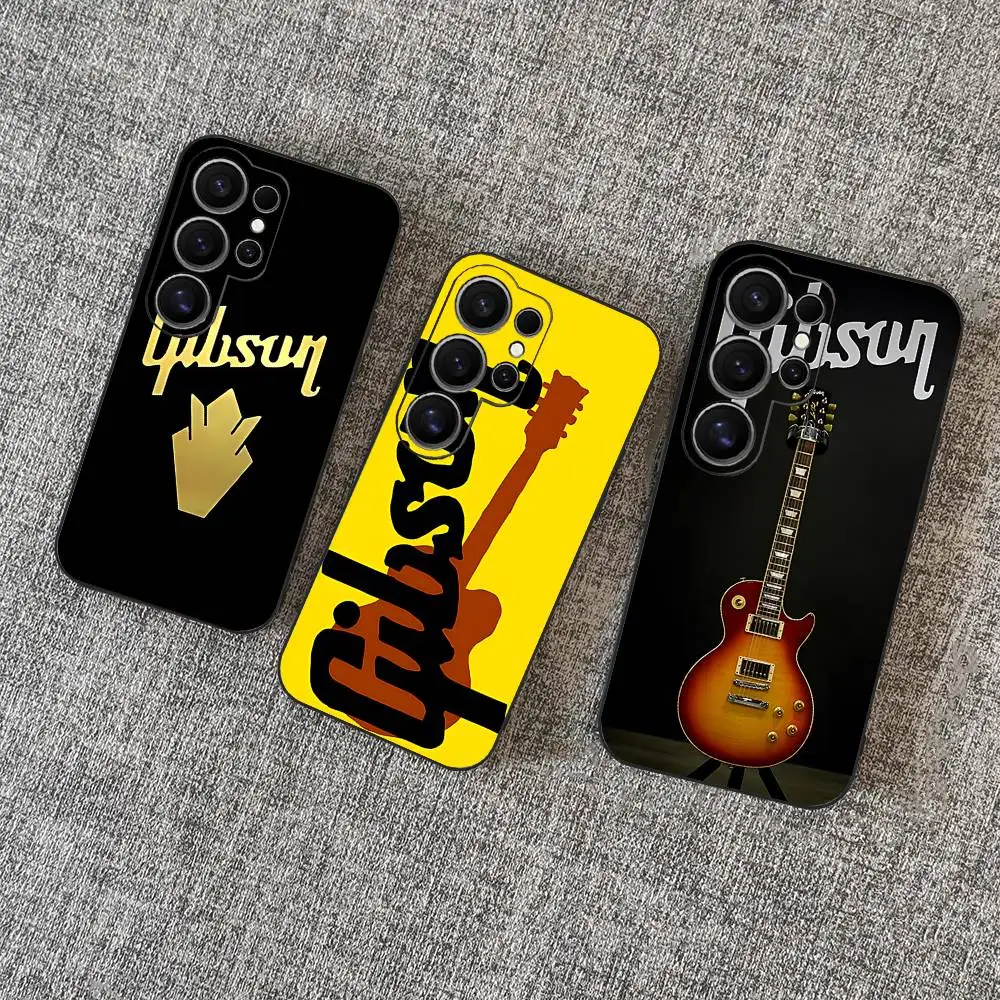 Фото Чехол для телефона Gibson Guitar Logo для Samsung S 24 Fe 25 Ultra Plus 20 Lite 21 30 22 23 24 22 Ultra 5G Fundas №1