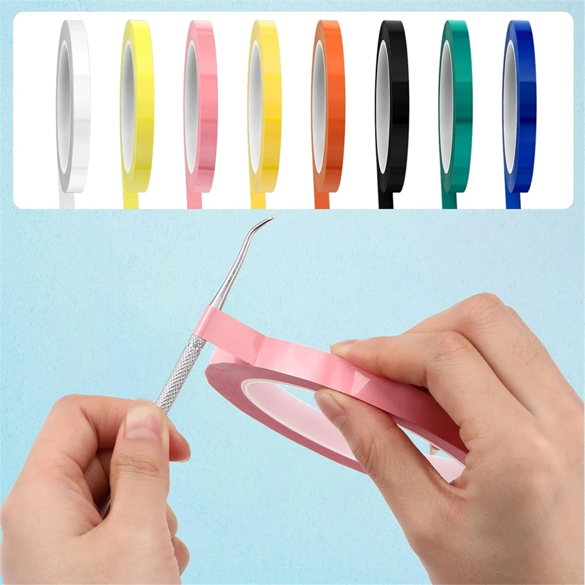 8 рулонов цветной магнитной ленты 65 м/Д X 1 0 см/Вт идентификационная лента для