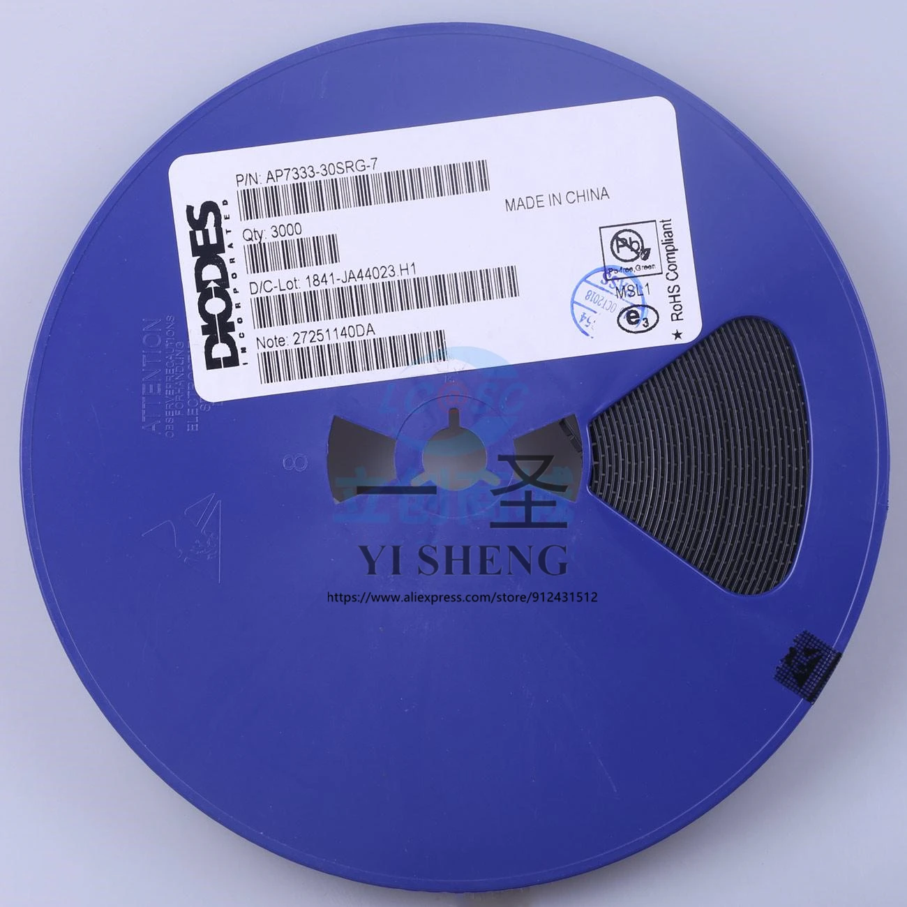 

50pcs/Lot AP7333-30SRG-7 AP7333 SOT-23