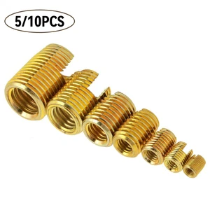 5/10Pcs Self Tapping Inserts M2 M2.5 M3 M4 M5 M6 M8 M10 M12 M14 Carbon Steel Threaded Insert Screw Thread Repair Nut