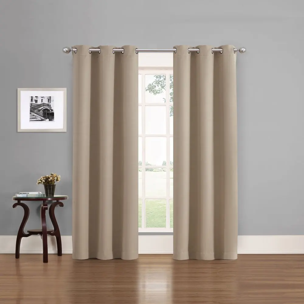 

Комплект из 2 однотонных светонепроницаемых занавесок с принтом Phoenix