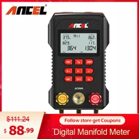 ancel ac3000 digital manifold meter refrigeration hvac vacuum gauge digital pressure temperature tester air conditioning tools