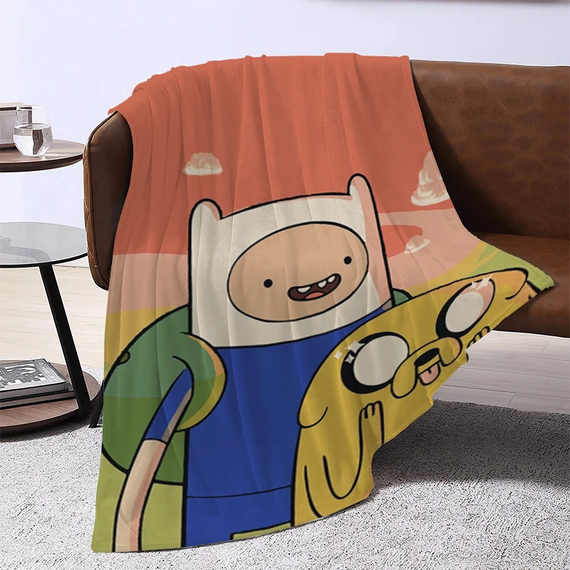 

Bed Blanket Adventure Time Sofa Blankets for Decorative Sofa Summer Comforter Furry Fluffy Soft Blankets & Throws Throw Double