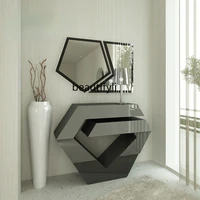 yj hallway counter diamond shaped hallway decorative table personality designed by a maestro hallway cabinet hallway