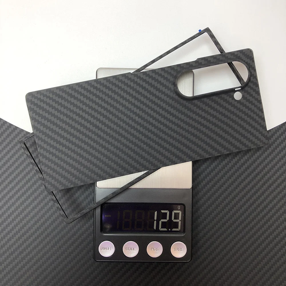 Черный чехол для телефона SAMSUNG Galaxy Z Fold6 из кевлара настоящий арамидный