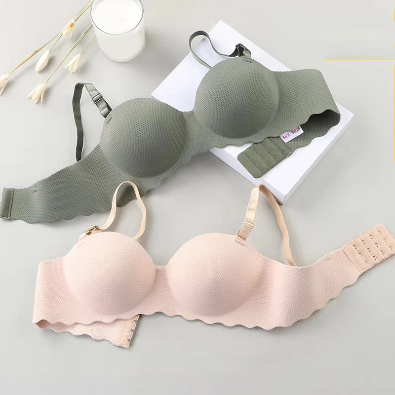 Female Lingerie 11 Color Women No Wire Lingerie Push Up Underwear Soft Seamless Bra Thin Bras Breathable Gathered Lingerie