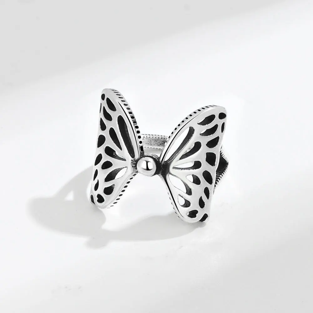 Женское винтажное серебряное вечерние ЦО в виде бабочки |