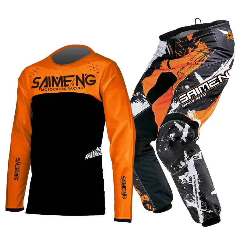 Мотоциклетный костюм для детей 4 5 6 7 8 лет комплект снаряжения мотокросса MX
