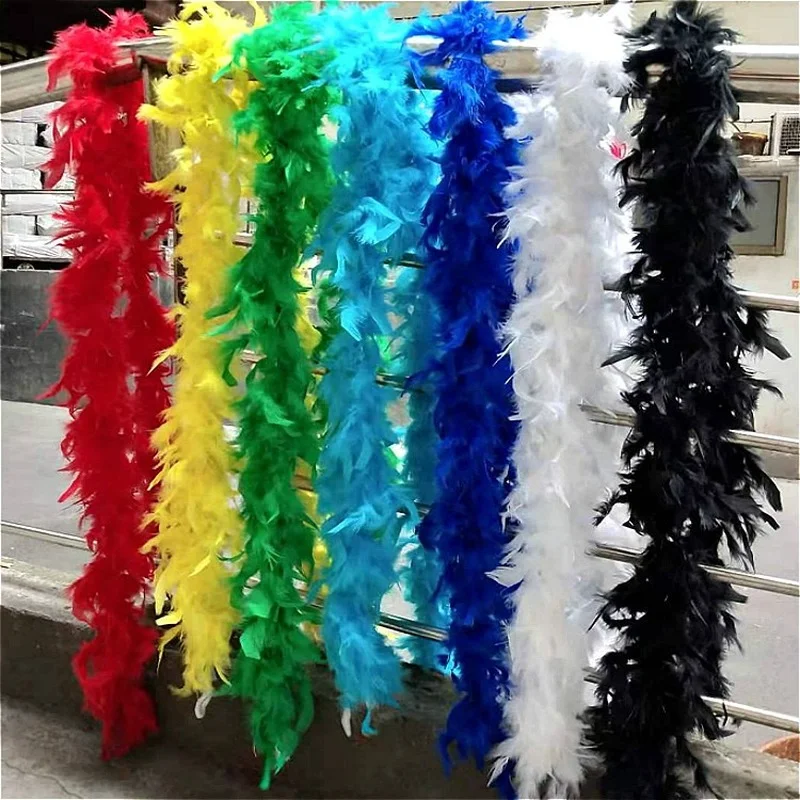 

2M Feather bar large feather bar fire piece feather scarf wedding decoration DIY bouquet packaging turkey feather accessories