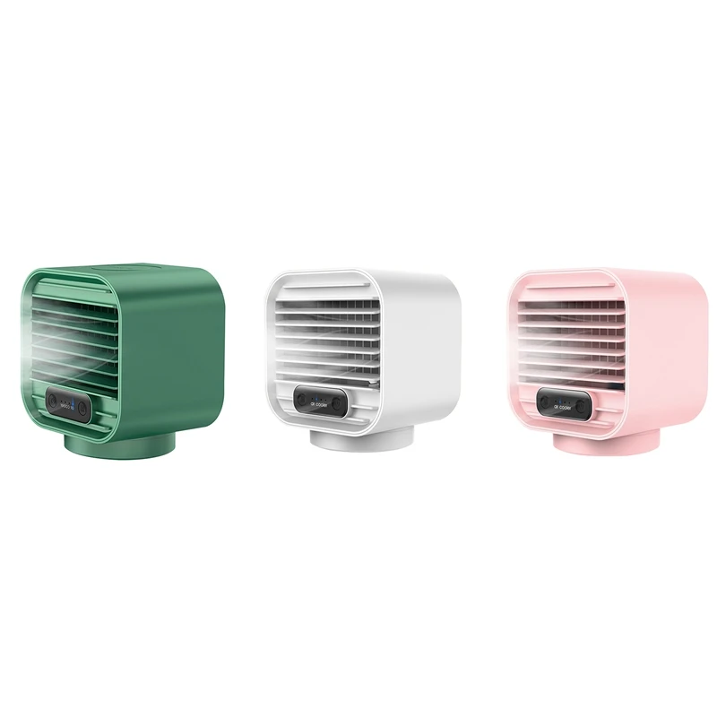 

Portable Air Conditioner Fan Desktop Mini Air Cooler USB 3 Speed Air Cooling Fan Humidifier for Home Office