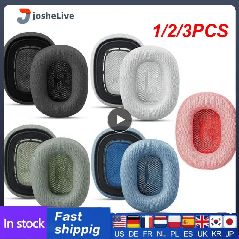 

1/2/3PCS Earpads AirPod Soft Sponge Headband Cushion Fit with Pods Max Headphones Earcup and Knit-mesh Canopy