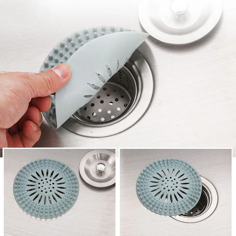 

Ловушка для волос для душа, силиконовые наклейки, ситечко для кухонной ванны, раковины, стопор для слива волос, ловушка для волос, аксессуары...