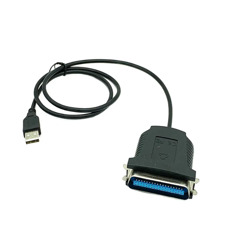 Фото USB 2,0-36-контактный параллельный кабель принтера IEEE 1284, адаптер, двунаправленный параллельный интерфейсный порт для компьютера, ПК, ноутбука №1