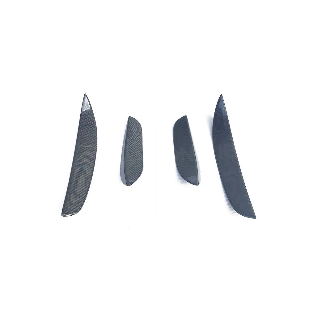 4 шт./компл. Стайлинг автомобиля передний бампер из углеродного волокна накладки